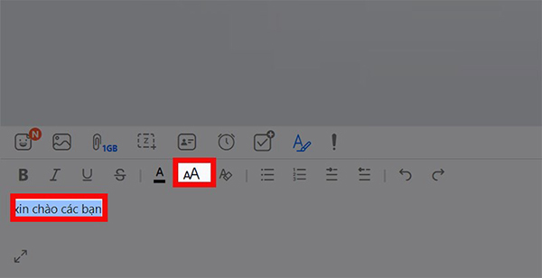 Cách chỉnh cỡ chữ zalo trên máy tính
