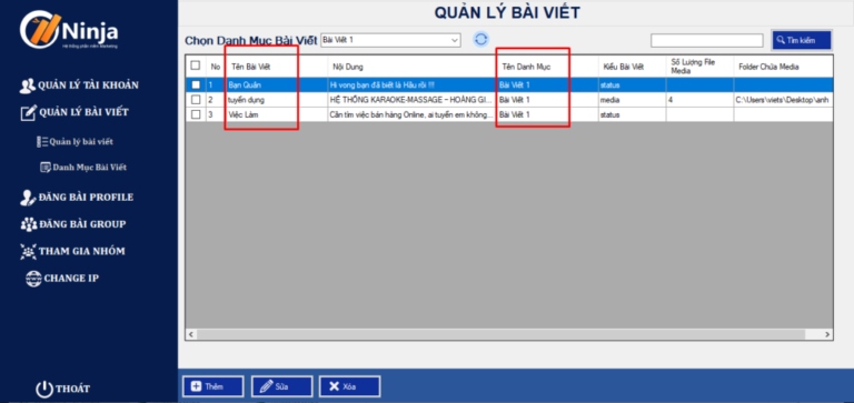 quản lý bài viết số lượng lớn tự động