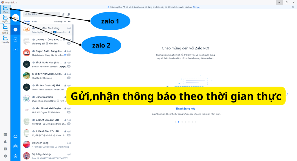 Phần mềm quản lý tin nhắn zalo